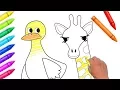 Drawing Coloring For Kids Zoo Animals Coloring Pages Learn Colors For Children by Color World