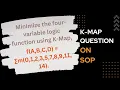 Minimize the four-variable logic function using K-Map f A B C D m 0 1 2 3 5 7 8 9 11 14
