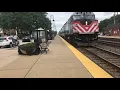 Metra evening rush hour on the alternate weekday schedule at Downers Grove Main Street