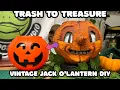 Turning a Cheap Plastic Pumpkin into a Vintage Jack-O -Lantern Paper Mache Skill Builder