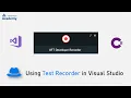 Recording Tests using Visual Studio