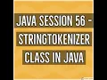 Java - StringTokenizer class in Java
