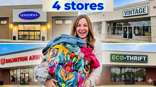 Crazy Good Finds At The Goodwill Thrift Stores Come Thrift With Me 4 Stores Plus Big Haul