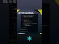 Javascript Metric Conversion