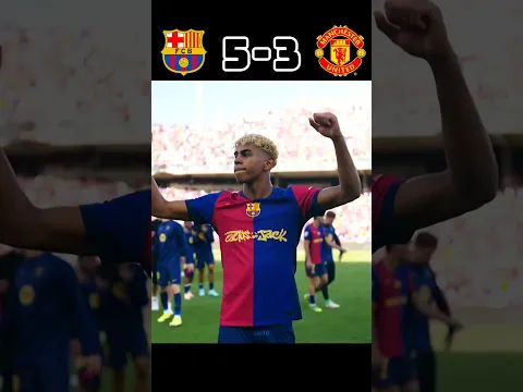 Barcelona Destroyed Man United 🤯🔥| Imaginary Champions league Final 2027 #shorts #football