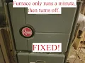 Rheem Furnace Turns Off After 1 Minute Flame Sensor Fixed