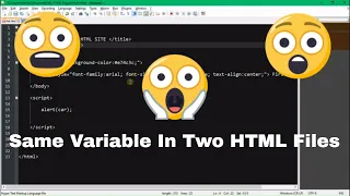 How To Use The Same Variable For Multiple HTML Files JavaScript