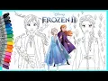 Mewarnai Frozen 2 Elsa Anna Coloring Book Pages