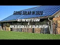 Going Solar in 2020 - All you need to know