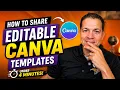 How to Create Canva Template Links Fast Tutorial to Share Editable Templates in Under 4 Minutes