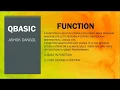 Function in QBASIC Programming