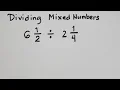 How to Divide Mixed Numbers Basic Math Review of Fractions and Mixed Number