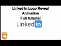 Linked In Intro Full Tutorial In Blender Motion Graphics Logo animation