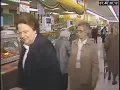 Grocery shopping at an A P store in 1982