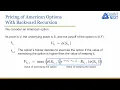 How to Price American Options with a Binomial Tree
