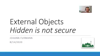 External Objects - Hidden is not secure