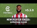 Lagu eFootball v5.3.0 Update: Nieuwe spelersgezichten (Europese clubs)