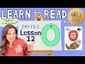 Lesson 12 Short O Sound o Day 1 2 LEARN to READ Aligned with UFLI Scope Sequence