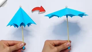 how to make a paper umbrella that open and close