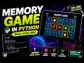 Memory Game in Python Card Matching Game Project Step-by-Step