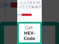 How to get HEX-code of color used in