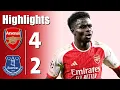 Arsenal vs Everton 4-2 - All Goals \u0026 Highlights - 2025