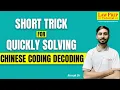 Short Trick for Quickly Solving Chinese Coding Decoding Questions How to Solve Chinese Coding