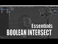 Blender tutorial - Boolean modifier INTERSECT