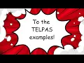 To the TELPAS examples 1