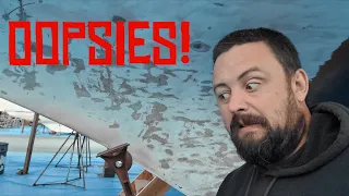 I made a mistake stripping the bottom of my boat!