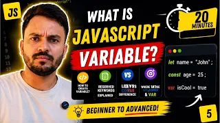 JavaScript Variables Explained let vs const vs var Beginner to Advanced