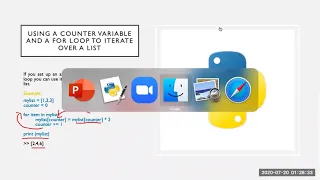 List in Python using for loop to iterate over the list items