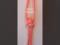 How to tie a triangle knot
