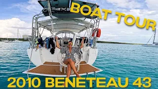 BOAT TOUR…We CHANGED EVERYTHING on our Beneteau SAILBOAT | Sailing Zephyr – Ep.182