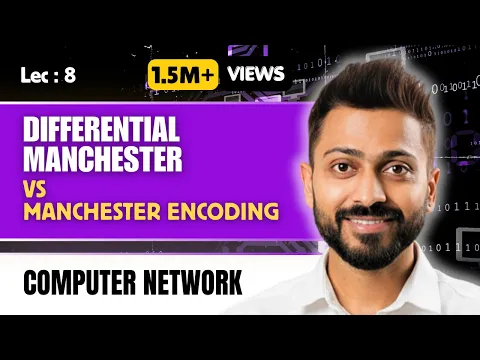 Lec-8: Manchester encoding and differential Manchester encoding in Hindi | Computer Network
