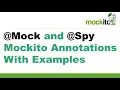 Mock and Spy Mockito Annotations With Examples Mockito 3 Tutorial Spy vs Mock