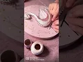 Gentle swan made with string art
