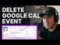 How to Delete an Event in Google Calendar 2026 Step-by-Step