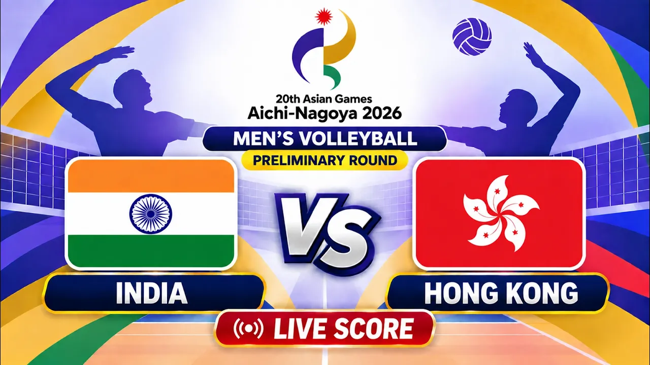 🔴 LIVE | INDIA vs HONG KONG - Asian Games 2026 Men's Volleyball | Livescore Volleyball 2026-09-28 02:09