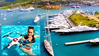 “MARINER” DRONE First Flight Tutorial, filmed on Helideck of 200ft MegaYacht in St Maarten!