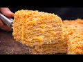 Cake in 25 minutes Simple quick and tasty cake recipe Lazy Napoleon cake from puff pastry