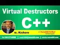 Virtual Destructors C Tutorial Mr Kishore