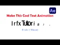 How to Make Smooth Text Animation in After Effects Under 60 Seconds