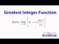 Greatest Integer function Limits solved example 3 lim x tends to 0 1-e x sinx x