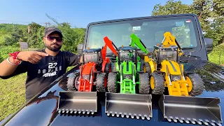 JCB Vlog | Unboxing & Testing | Many RC JCB Backhoe Loader | 3DX Bruder, 5CX, HULNA | Mahindra Thar