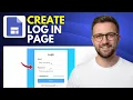 how to create login page in google sites Step By Step 2026