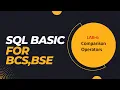 SQL DBS Lab6 use of Comparison Operators in SQL with examples