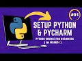 Python Installation and Setting up pyCharm IDE Python Course for beginners in Hindi Part 1