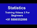 Statistics Training s 3 For Beginners 91 8886552866