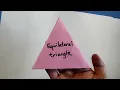 How to fold Equilateral Triangle without glue
